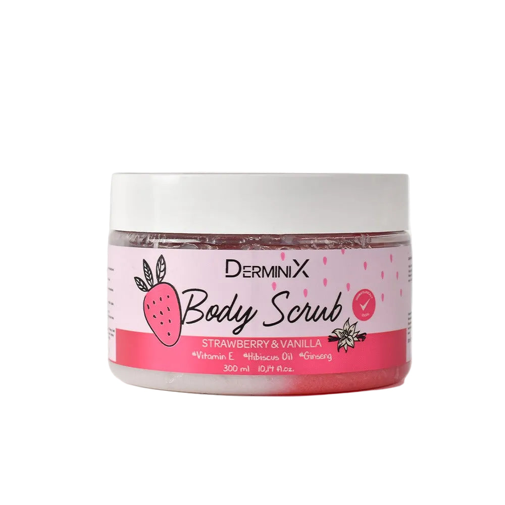 Derminix Strawberry & Vanilla Body Scrub