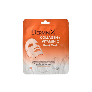 DerminiX Collagen + Vitamin C Sheet Mask