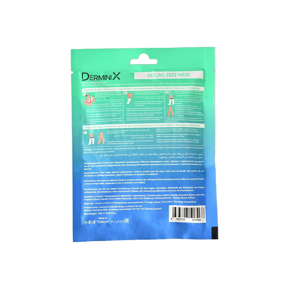 DerminiX Peeling Foot Mask