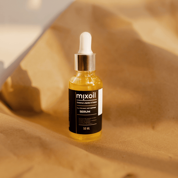 MixOil Castor Hair Serum - Castor, Coconut & Jojoba Oil Blend - For Hair Loss & Dry Hair